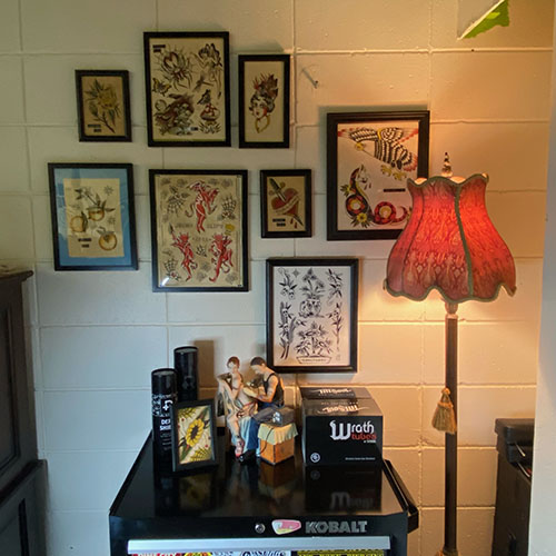 Interior at Devotion Tattoo Flash
